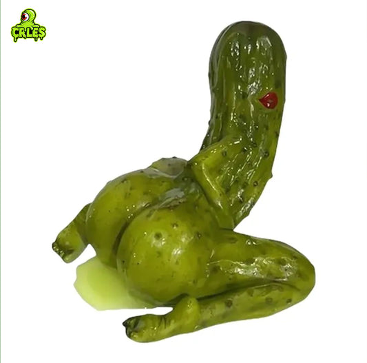 Pickle Back Resin Figure by CraftGoShop Sculpture Hand painted